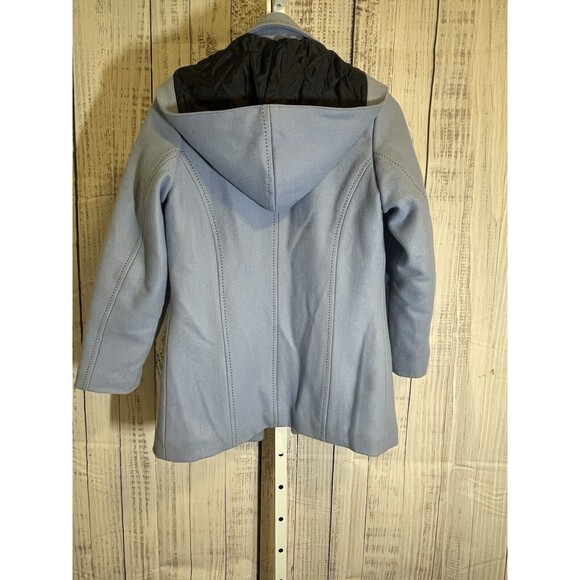 Us Polo Assn Blue Peacoat Wool Blend Hooded Size 10/12 Women’s - Picture 6 of 6